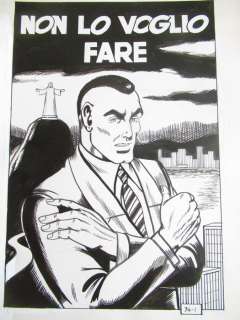 Roberto Peroni Corbella | Roberto Peroni Corbella - Dennis Cobb Agente SS018 Splash Page pag. 1 ’’Non lo voglio fare’’ Original Art - (1967) | Catawiki