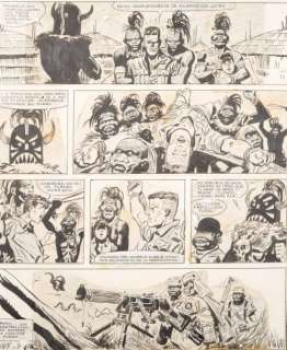 Pratt Hugo | Â«Ann de la JungleÂ» Encre de Chine noire et crayon bleu pour | Tessier Sarrou