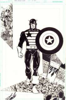 Phil Jimenez - Captain America Corps #3 Cover - Usagent (John Walker) - Signed By Stan Lee - 2011 Signed