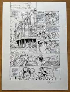 Nicolas Malfin - Malfin, Nicolas - Planche originale (p.6) Golden City T1 - Pilleurs d‘épaves - (1997)