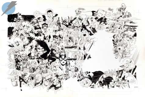 Ryan Sook - dc comics year by year: a visual history issue hardcover page cover