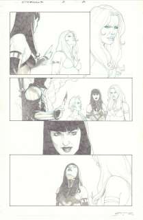 Esad Ribic - eternals #3 p. 20 - thena, sersi, sprite, & kingo sunen - 2021 signed