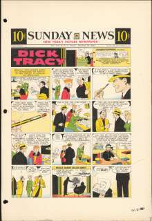 Gould - DICK TRACY, Sunday Color Proof (12/29/1957) | Russ Cochran