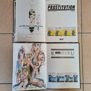 Stibane / Didgé | La Petite histoire de la prostitution T1 + T2 + 2x dédicace couleur - 2x C - EO - (1994/1996) | Catawiki