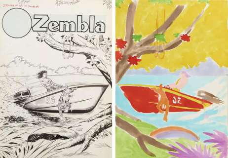 Oneta FrancoItalien 1934 - 2016 - ONETA FRANCO ITALIEN 1934 - 2016 ZEMBLA, JANVIER 1967 Illustration originale