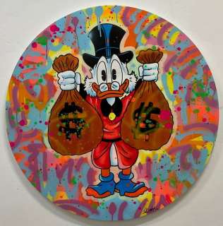 Alberto Ricardo | Uncle Scrooge - Original Artwork by Alberto Ricardo - 80 x 80 cm | Catawiki
