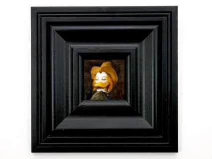 Ommo Wille | Duckomenta - After Michael Sweerts, Boy with Hat - Oil on Wood by Ommo Wille - (2015) | Catawiki