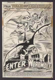 TOMB OF DRACULA Issue #18 Splash Page | ComicConnect