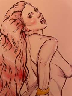 Jazzylicious (Jasmin Genbler) | Jazzylicious - 2 Original drawings - Size: 30cm x 21cm. | Catawiki