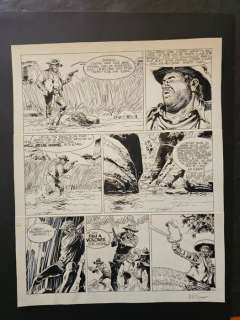 Rouge, Michel | Rouge, Michel - Planche originale (p.41) - Comanche T11 - Les fauves - (1990) | Catawiki