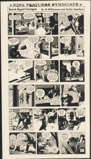 Williamson - SECRET AGENT CORRIGAN, Daily Strip Proof (07/01~07/06/1968) NO RESERVE! | Russ Cochran