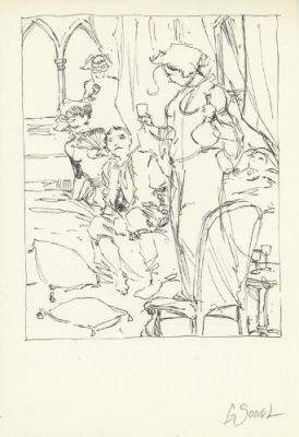 Guillaume Sorel | Étude illustration Venise | Galerie 9ème Art