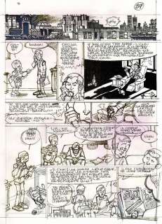 Gazzotti - Lot 437 - Soda, planche originale préparatoire au feutre fin.