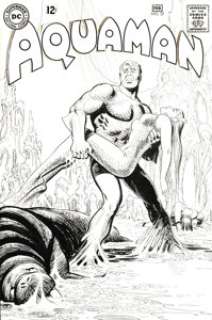 Nick Cardy Aquaman #37 Cover Original Art (DC, 1968). "When the Sea dies..." This cover concept set -