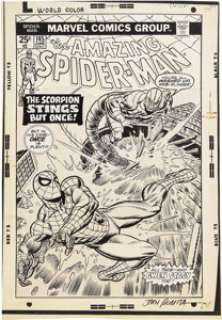 Gil Kane and John Romita Sr. Amazing Spider-Man #145 Cover Original Art (Marvel, 1975). Two of Spider-Man’s - | Heritage