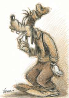Joan Vizcarra | Goofy Thoughtful - Original Drawing - Joan Vizcarra Signed - Pencil Art - Original Artwork | Catawiki