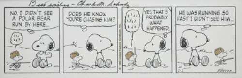 Charles Schulz Peanuts Daily Comic Strip Original Art dated 2-2-93 (United Feature Syndicate, 1993). With - | Heritage