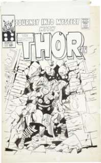 Jack Kirby and Vince Colletta Journey Into Mystery #123 Thor Cover With an Additional Original Pencil - | Heritage