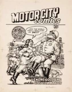 Robert Crumb Motor City Comics #1 Cover Original Art (Last Gasp/Rip Off Press, 1969). Our favorite female - | Heritage