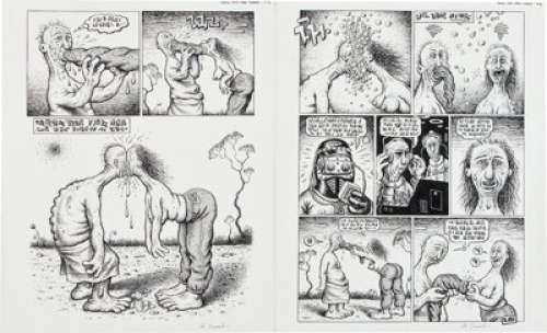 Robert Crumb Weirdo #15 Partial Story "Comics From Other Planets" Pages 3 and 4 Original Art (Last Gasp, - | Heritage