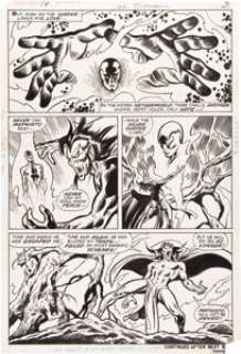 John Buscema and Chic Stone Silver Surfer #16 Mephisto page 3 Original Art (Marvel, 1970). John Buscema‘s -