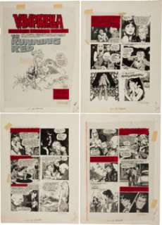 Jose Gonzalez Vampirella #32 Complete 12-Page Story "The Running Red" Original Art (Warren, 1974). This -