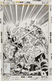 John Romita Jr. and Bob Layton Iron Man #124 Cover Original Art (Marvel, 1979). The Golden Gladiator has his hands - | Heritage