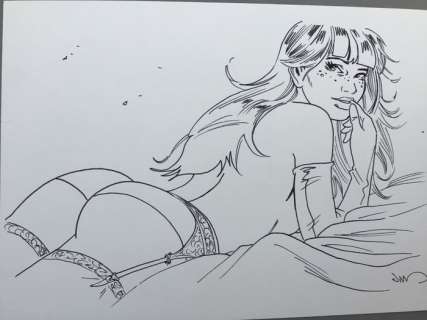 Jim | Jim - Dessin original - Une Nuit à Rome - Marie | Catawiki