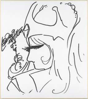 Leiji Matsumoto Hand-Drawn Shikishi "Gin no Koshika" | Mandarake (Big Web)