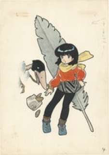 Hideo Azuma Hand-Drawn Color Illustration | Mandarake (Big Web)