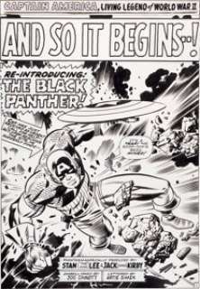 Jack Kirby and Joe Sinnott Tales of Suspense #97 Captain America Splash Page 1 Original Art (Marvel, 1968). - | Heritage