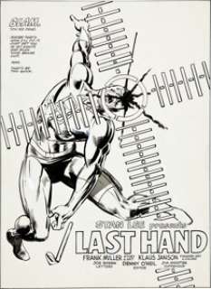 Frank Miller and Klaus Janson Daredevil #181 "Last Hand" Splash Page 1 Original Art (Marvel, 1982). - | Heritage