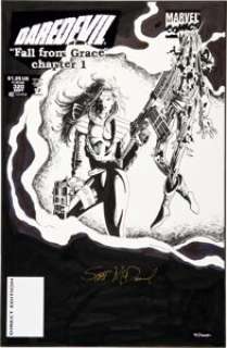 Scott McDaniel Daredevil #320 Cover Original Art (Marvel, 1982). In this DD drama, Silver Sable is hired to clean -