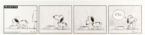Charles Schulz Peanuts Daily Comic Strip Original Art dated 9-19-62 (United Feature Syndicate, 1962). With Snoopy - | Heritage