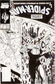 Todd McFarlane Spider-Man #3 Cover Original Art (Marvel, 1990). In "Something Strange is Going on Here," - | Heritage