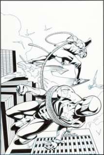 Mike Wieringo and Karl Kesel Friendly Neighborhood Spider-Man #9 Cover Original Art (Marvel, 2006). The Hobgoblin -