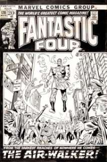 John Buscema and Frank Giacoia Fantastic Four #120 First Air-Walker Cover Original Art (Marvel, 1972). John Buscema - | Heritage