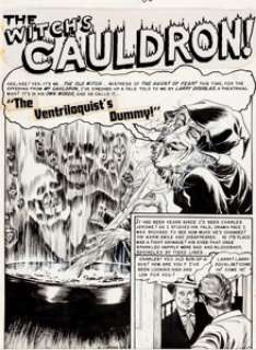 Graham Ingels Tales From the Crypt Complete 7-Page Story "The Ventriloquist’s Dummy" Original Art (EC, - | Heritage