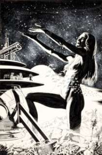 Tom Yeates Vanguard Illustrated #1 Cover Original Art (Pacific, 1983). Cover art from the eighties comic company with -