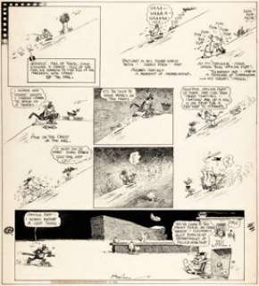 George Herriman Krazy Kat Sunday Comic Strip Original Art dated 5-28-33 (King Features, 1933). There’s nary a dull - | Heritage