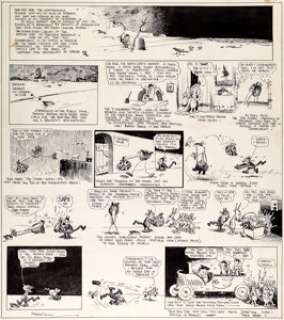 George Herriman Krazy Kat Sunday Comic Strip Original Art dated 5-2-20 (King Features, 1920). Offered here is a - | Heritage