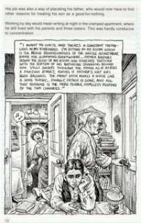Robert Crumb Kafka For Beginners (R. Crumb‘s Kafka) Page 72 Original Art (Totem Books, 1993). The young Franz -