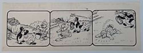 Kring, Paul Arne | Kring, Paul Arne - Originele strip - Rasmus Klump - Petzi, Pol Pel en Pingo - (Jaren 1980) | Catawiki