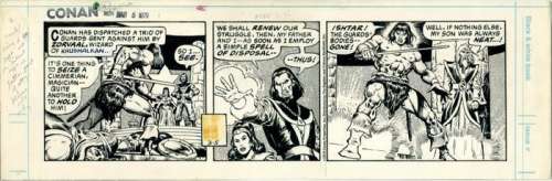 Ernie Chan | Conan le Barbare - Ernie Chan - Conan the Barbarian - Original daily strip | Catawiki