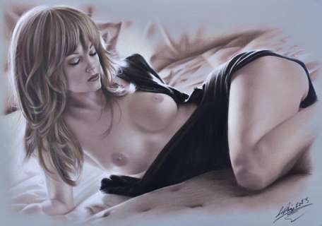 Denis Prenzel | Denis Prenzel - Original drawing - Eve- Size: 29,7 x 42 cm - Page volante - Exemplaire unique - (2023) | Catawiki