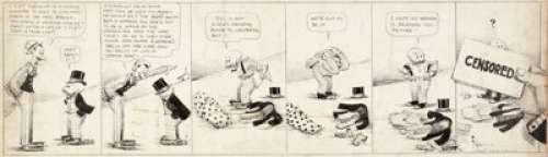 Bud Fisher Mutt and Jeff Daily Comic Strip Original Art dated 5-25-16 (H. C. Fisher, 1916). The hand of -