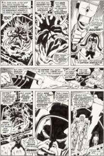 Sal Buscema and Sam Grainger Avengers #89 Story Page 19 Kree-Skrull War Original Art (Marvel, 1971). From -