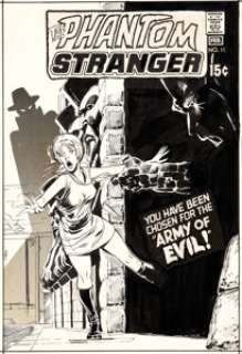 Neal Adams Phantom Stranger #11 Cover Original Art Group of 2 (DC, 1971). Two versions of this sinister -