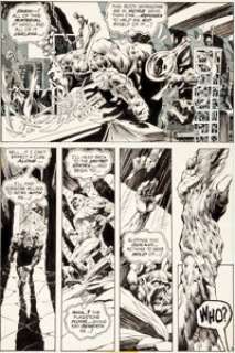 Bernie Wrightson Swamp Thing #3 Page 3 Patchwork Man Original Art (DC, 1973). On a page that reminds us of - | Heritage