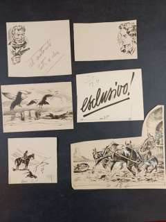 Angelo Saccarello E Altri | W.E.S.T. - Angelo Saccarello e Altri - 6x Illustrazioni Originali per Dardo - Page volante - Exemplaire unique | Catawiki